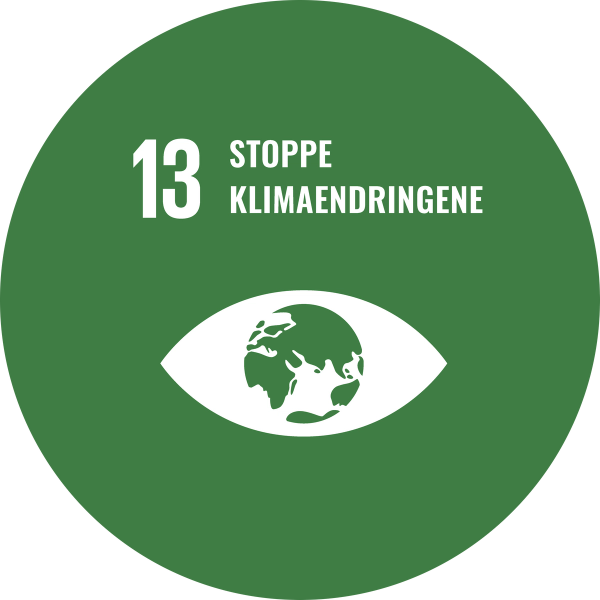 Illustrasjon: FNs bærekraftsmål nummer 13: Stoppe klimaendringene